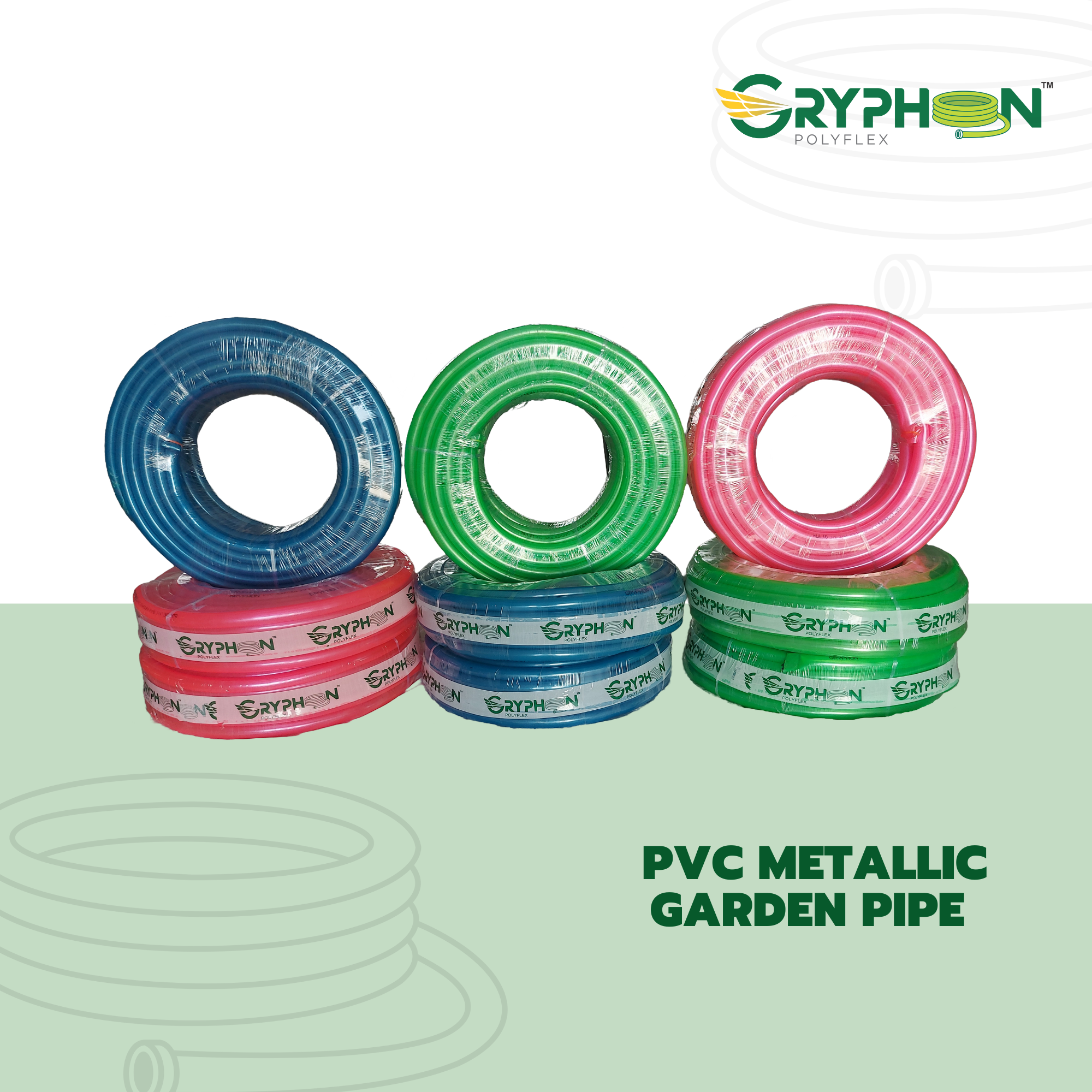 pvc metallic color garden pipe